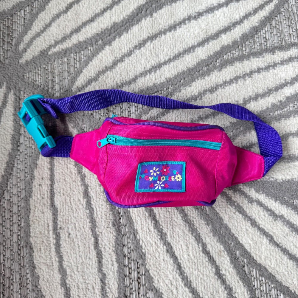 Vintage 90s Gymboree Youth Fanny‎ Pack Pink Purple